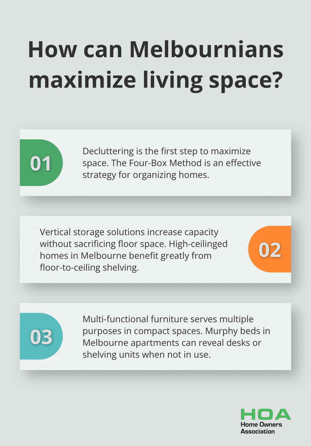 Fact - How can Melbournians maximize living space?