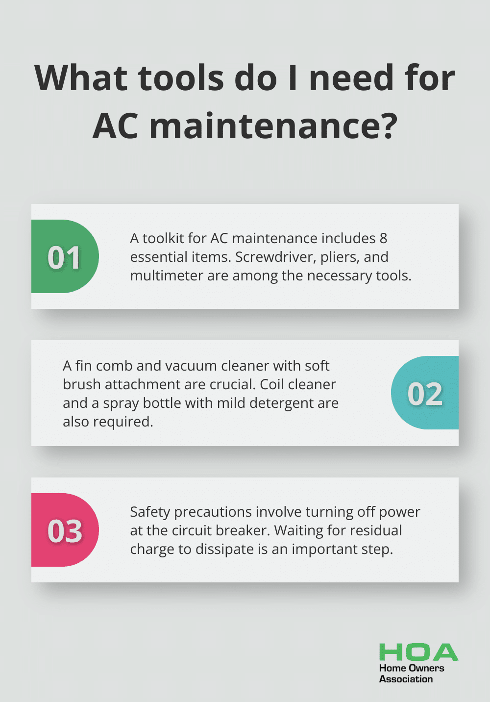 Fact - What tools do I need for AC maintenance?