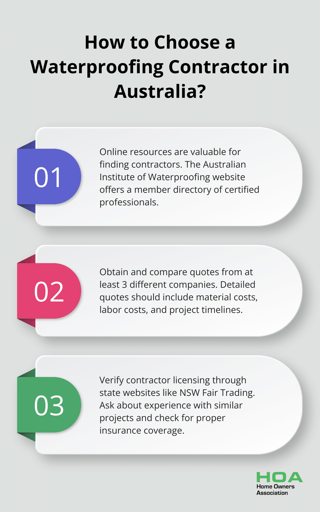 Infographic: How to Choose a Waterproofing Contractor in Australia?