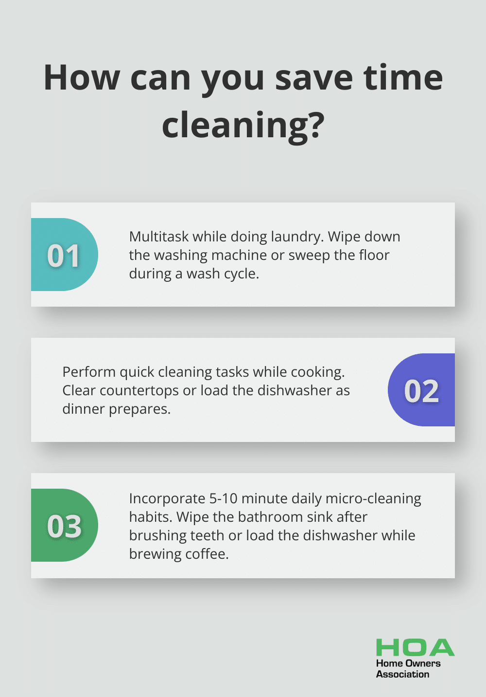 Infographic: How can you save time cleaning?