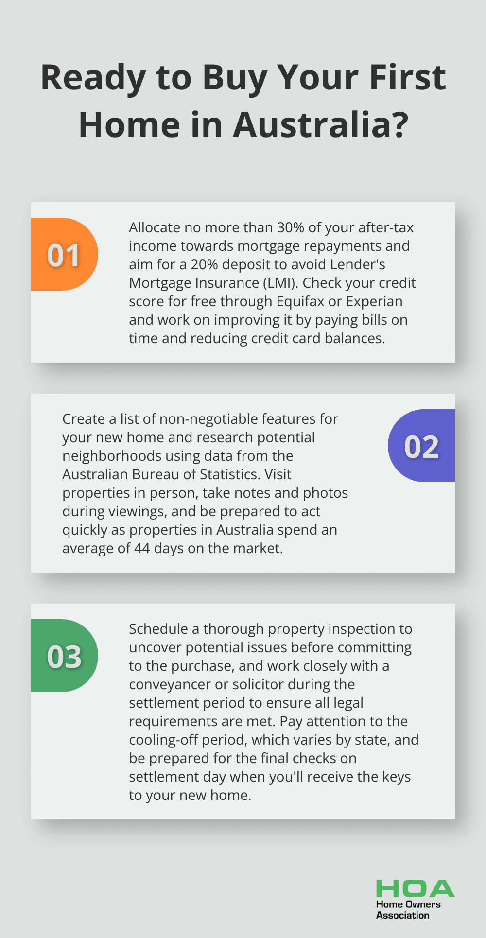 Infographic: Ready to Buy Your First Home in Australia? - first time home buyer tips and advice