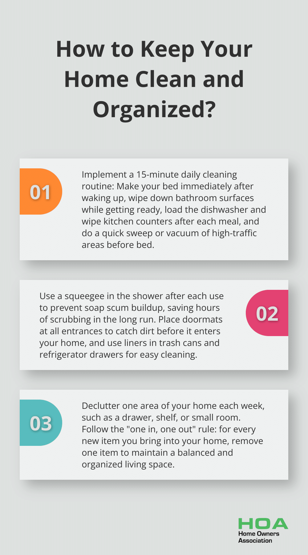 Infographic: How to Keep Your Home Clean and Organized? - home cleanliness tips