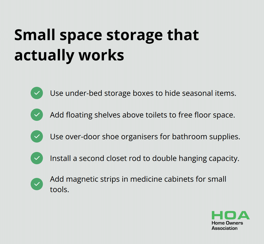 Practical bedroom and bathroom storage ideas for small Australian homes