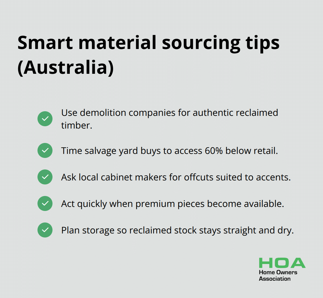 Checklist of budget timber sourcing strategies for Australian renovations