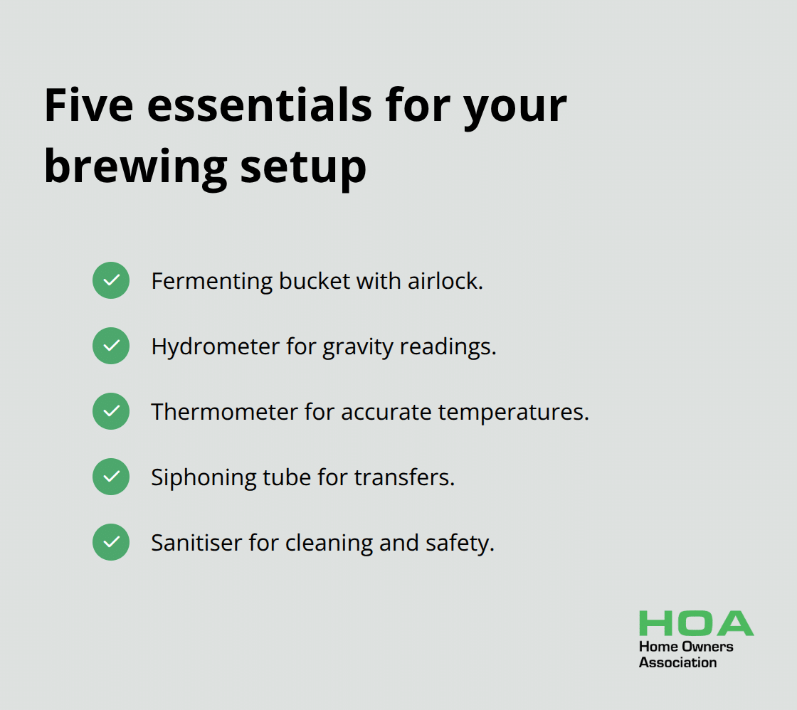Checklist of five essential home brewing tools for beginners - home brew tips