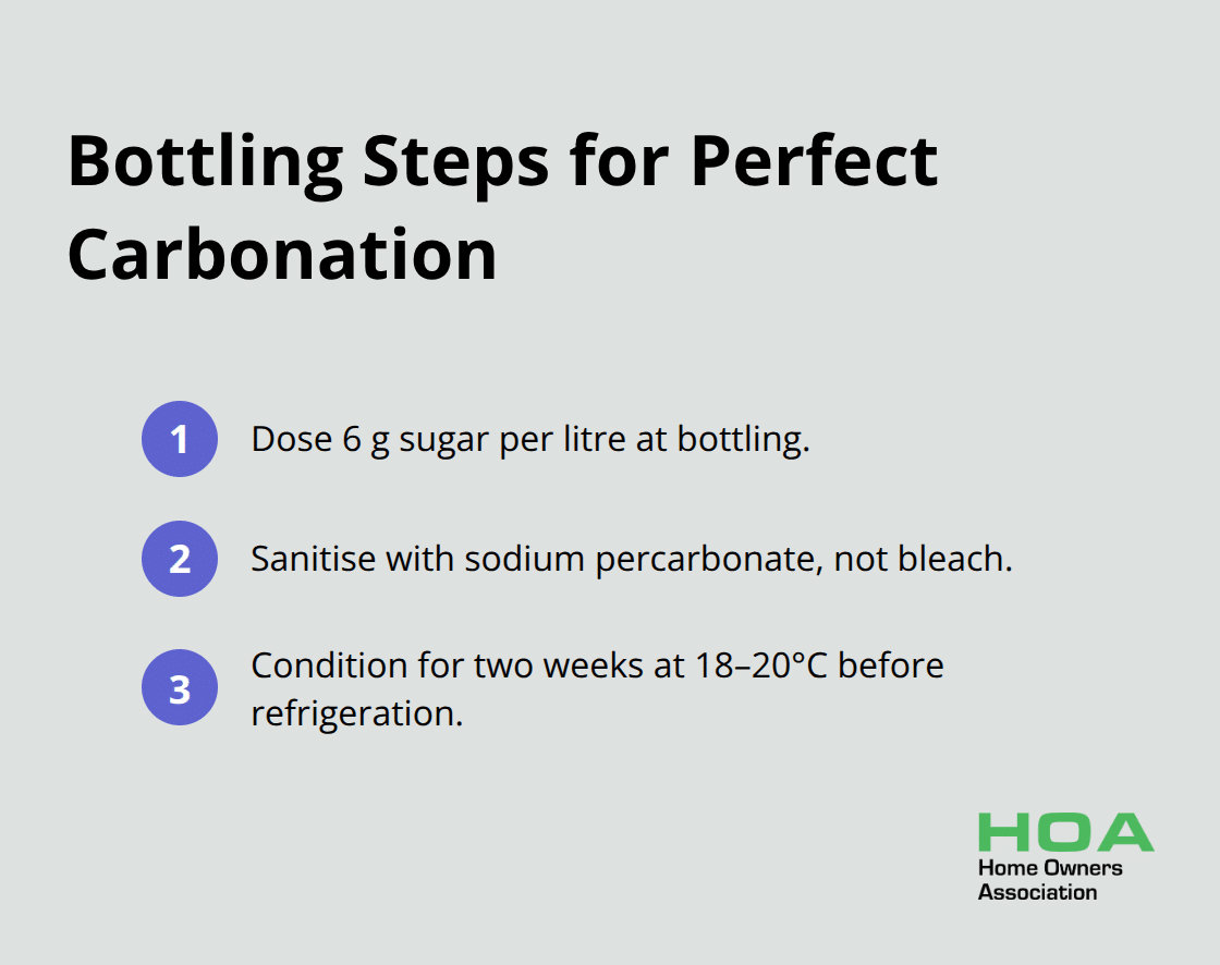 Three-step bottling checklist for reliable carbonation