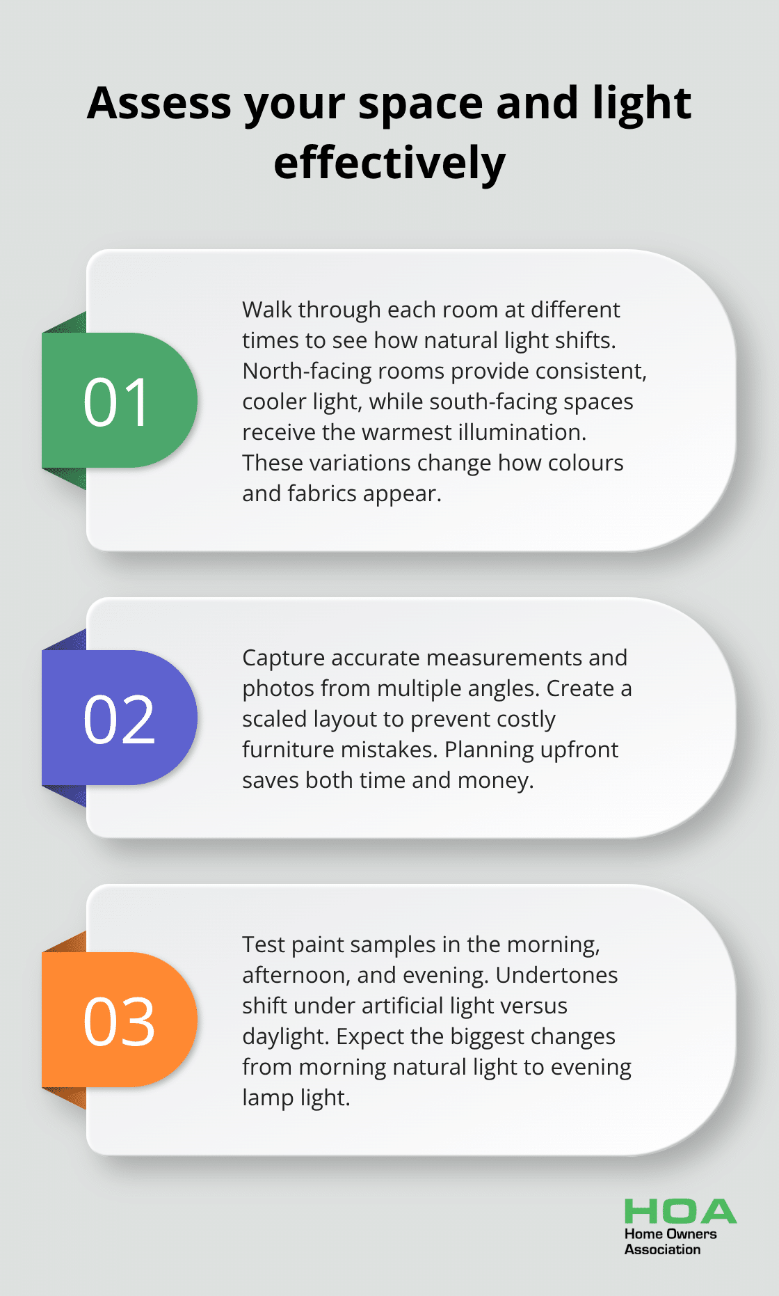Three key practices for assessing space and natural light at home - tips on home interior decoration