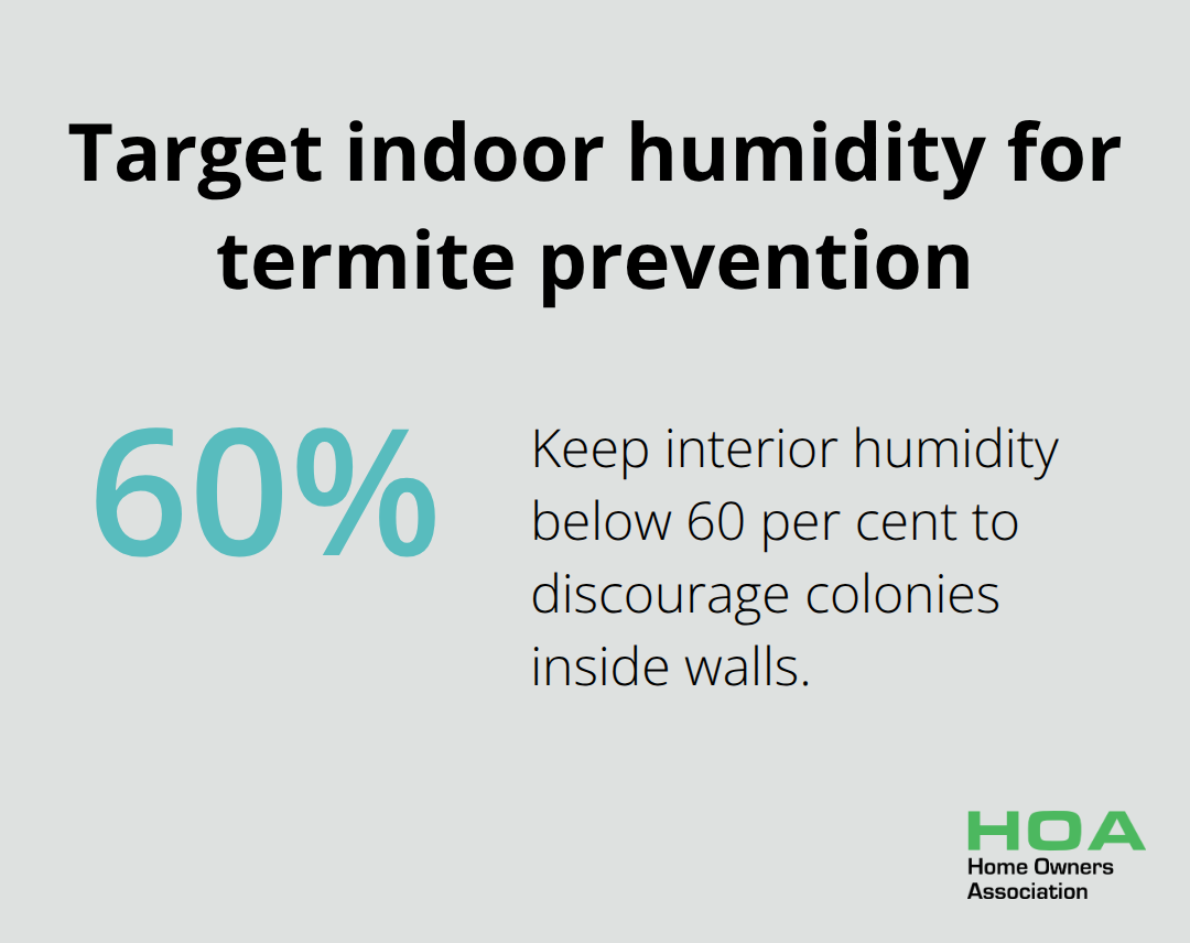 Single percentage target showing recommended maximum interior humidity - Termite prevention strategies Australia